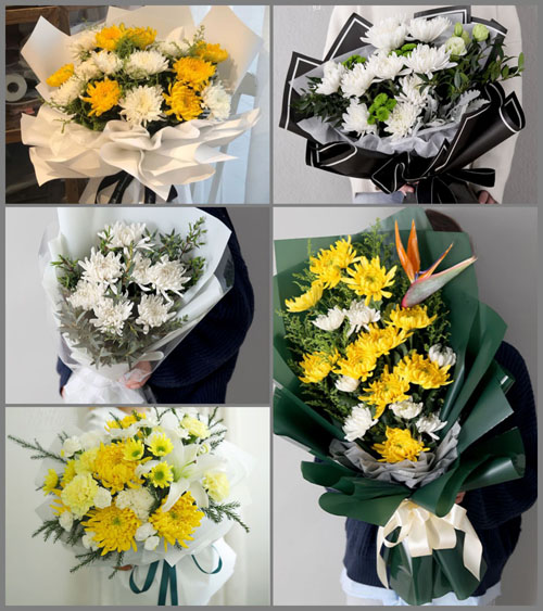 贵州黔南州都匀市毛尖镇白事花束代送